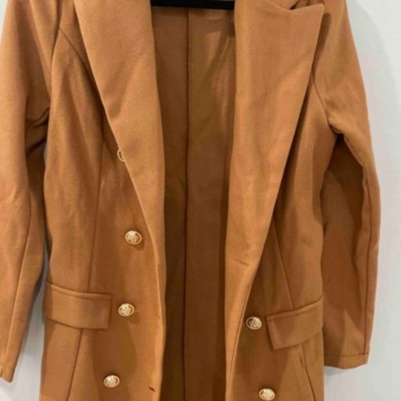 Classic Button up Long Jacket Coat Shabby chic Cam - Picture 6 of 7